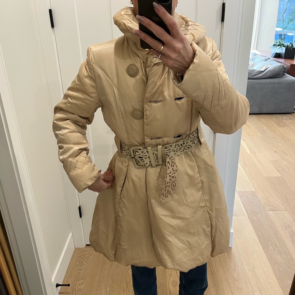 LUXURY Down feather puffer coat